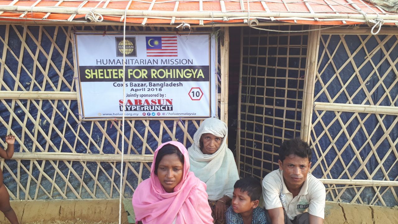 Kerjasama HALUAN dan Sabasun Hyperuncit Baikpulih Khemah Pelarian Rohingya