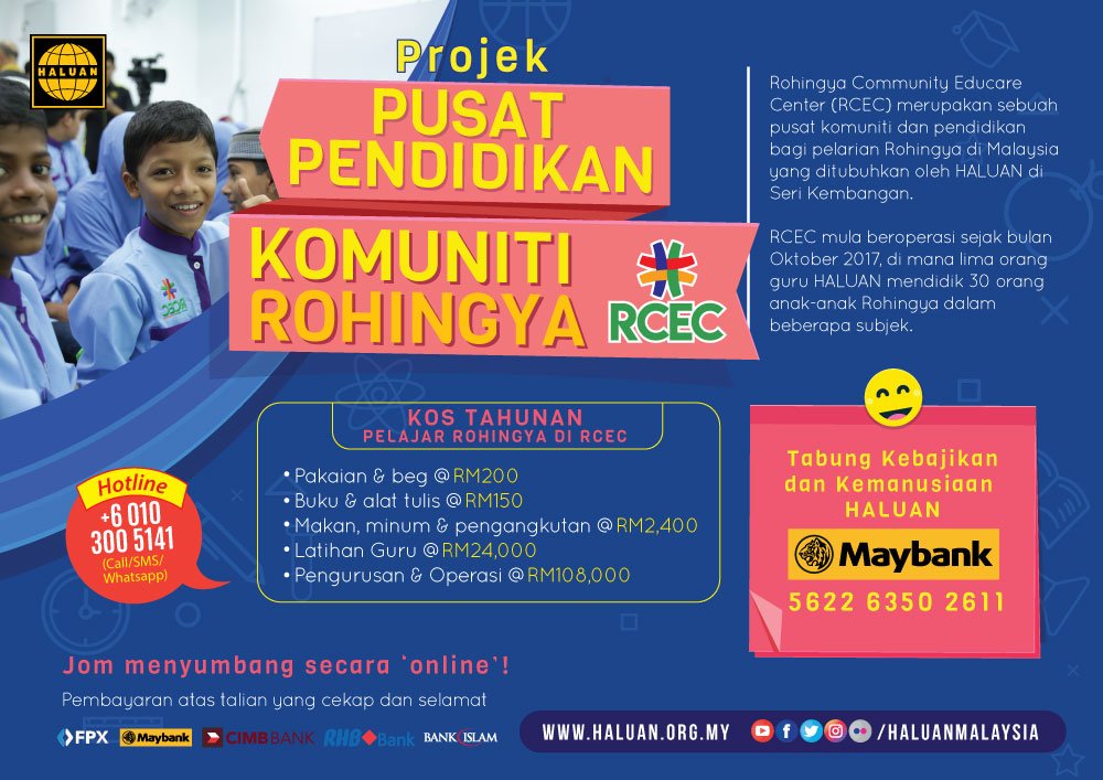 Projek Pusat Pendidikan Komuniti Rohingya (RCEC)