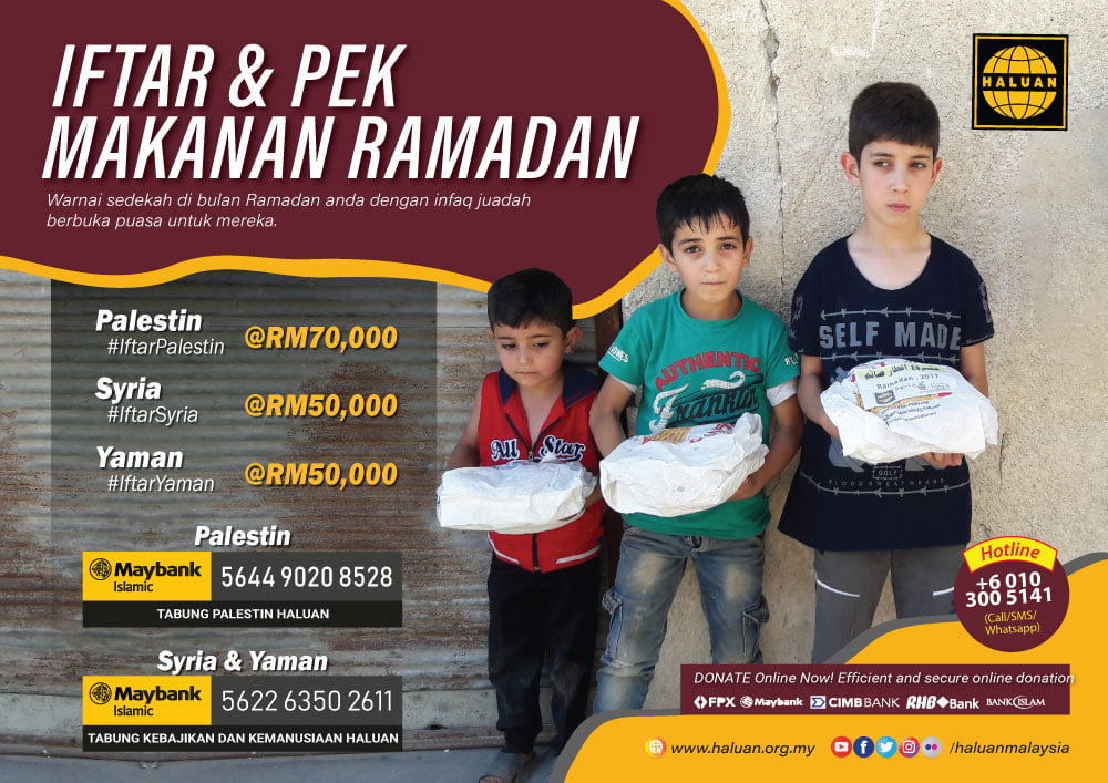 Iftar & Pek Makanan Palestin, Syria & Yaman