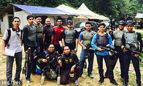 7 Pasukan Berentap Di Medan Tempur Paintball