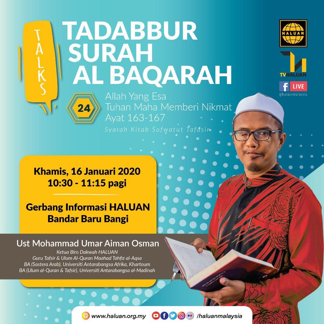 TALKS @TADABBUR SURAH AL BAQARAH | SIRI 24