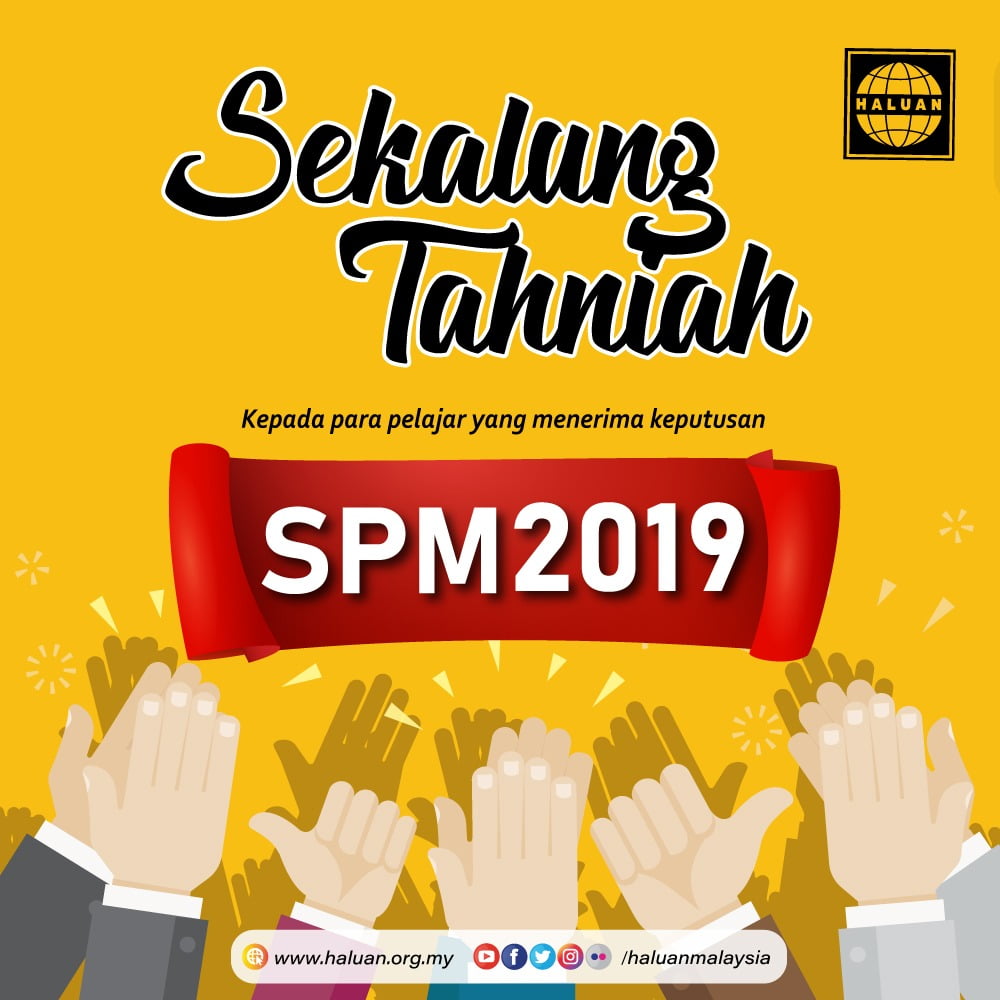 Sekalung Tahniah Calon SPM Sesi 2019!