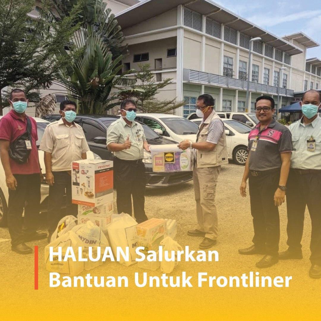 HALUAN Salurkan Bantuan Frontliner