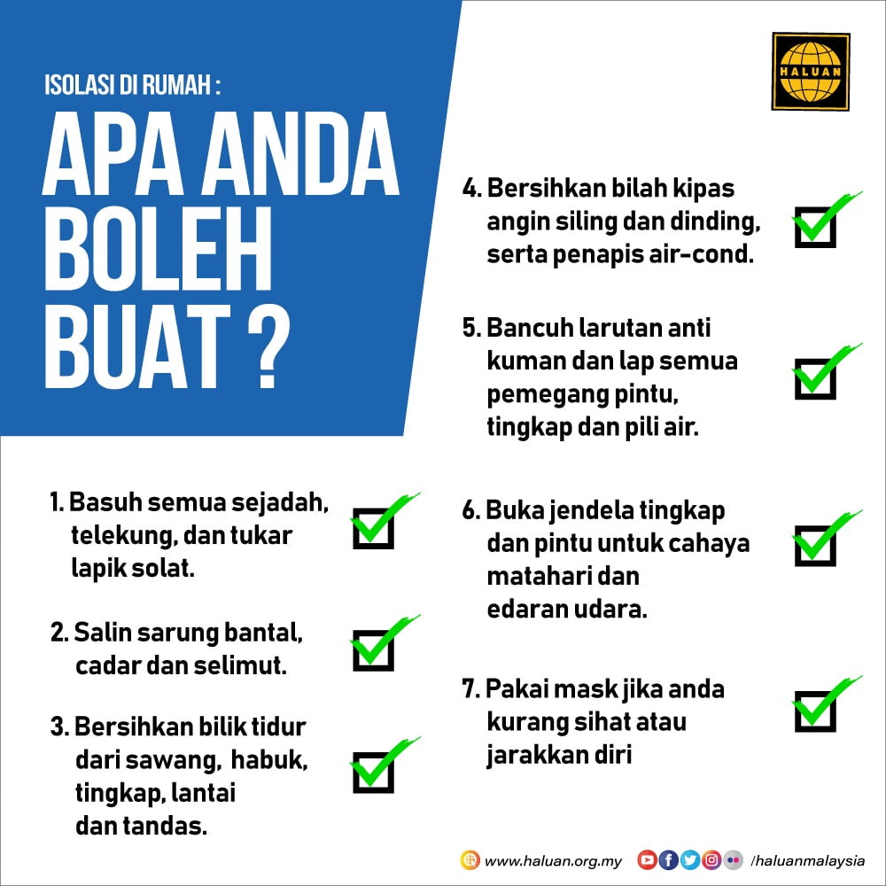 Isolasi di Rumah: Apa Anda Boleh Buat?