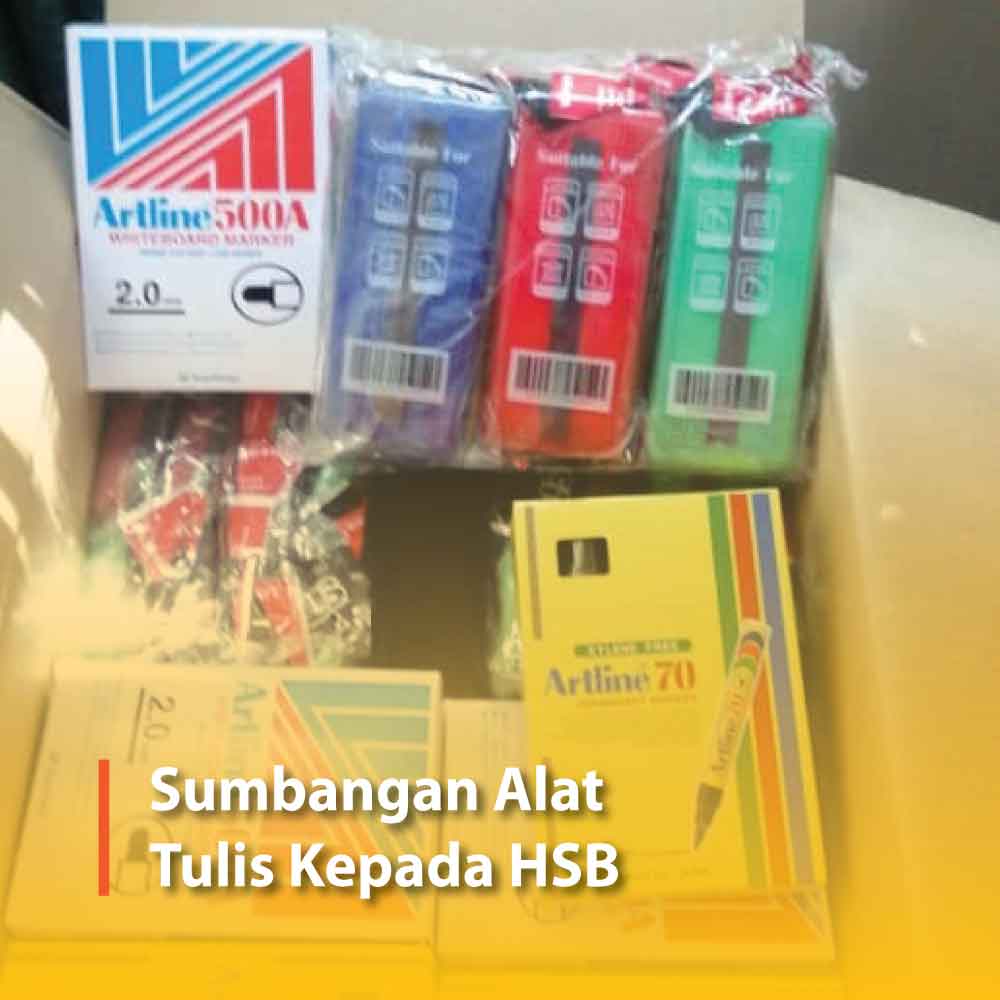 Sumbangan Alat Tulis Kepada HSB