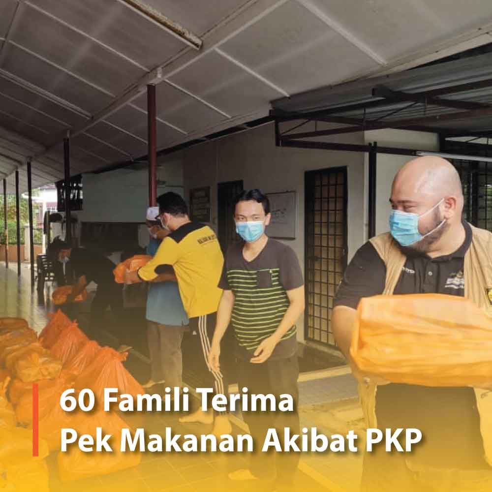 60 Famili Terima Pek Makanan Akibat PKP