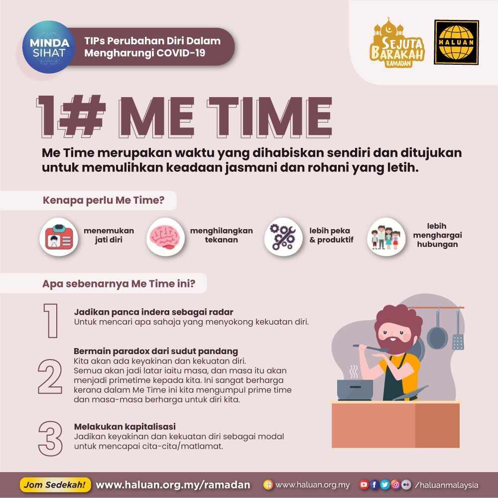 TIPs Perubahan Diri Dalam Mengharungi COVID-19 | 1# ME TIME