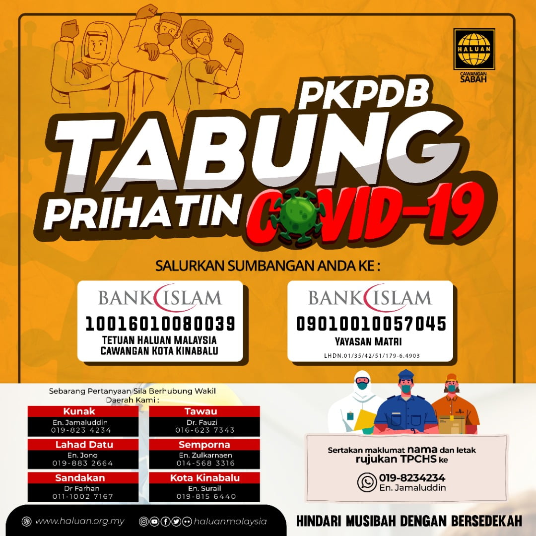 TABUNG PRIHATIN COVID-19 HALUAN SABAH (TPCH1S)