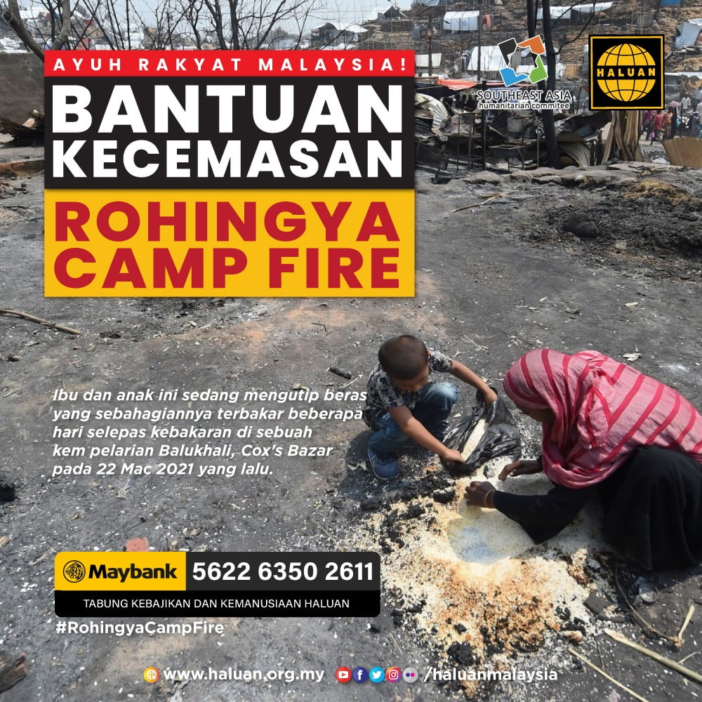 Tabung Bantuan Kecemasan “Rohingya Camp Fire”