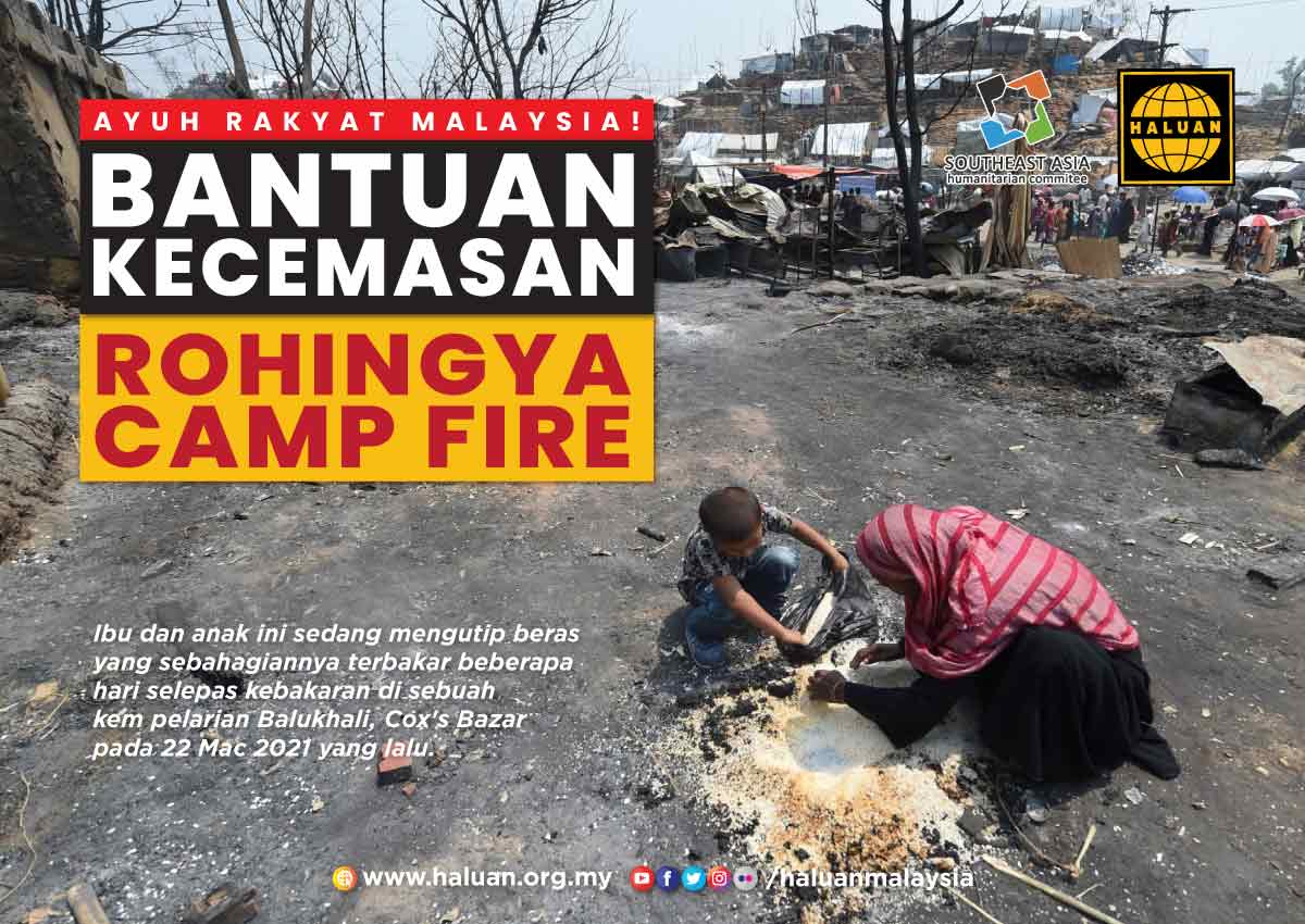 Rohingya Camp Fire