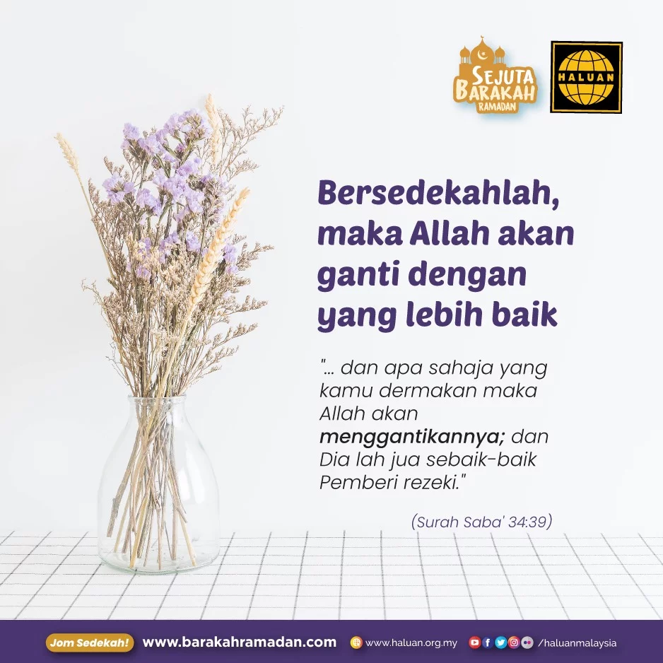 Bersedekahlah, Maka Allah Akan Ganti Dengan Yang Lebih Baik