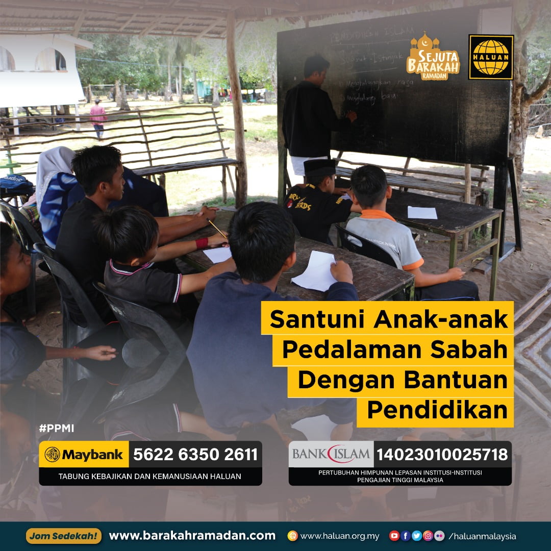 Santuni Anak-anak Pedalaman Sabah Dengan Bantuan Pendidikan