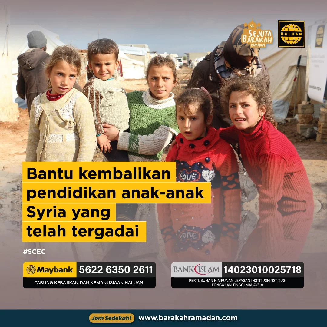 Hantar Anak-anak Syria ke Sekolah