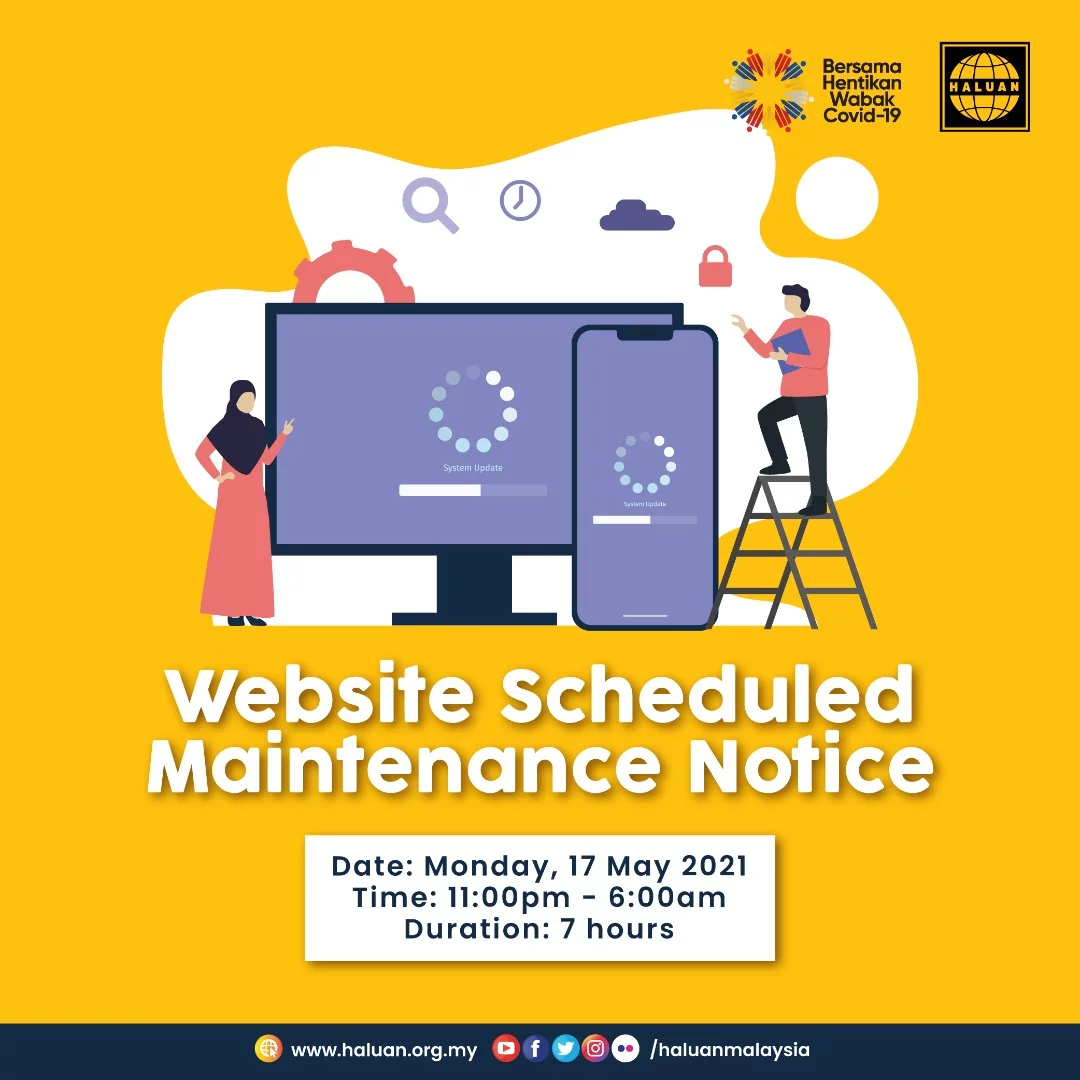 Website Scheduled Maintenance Notice