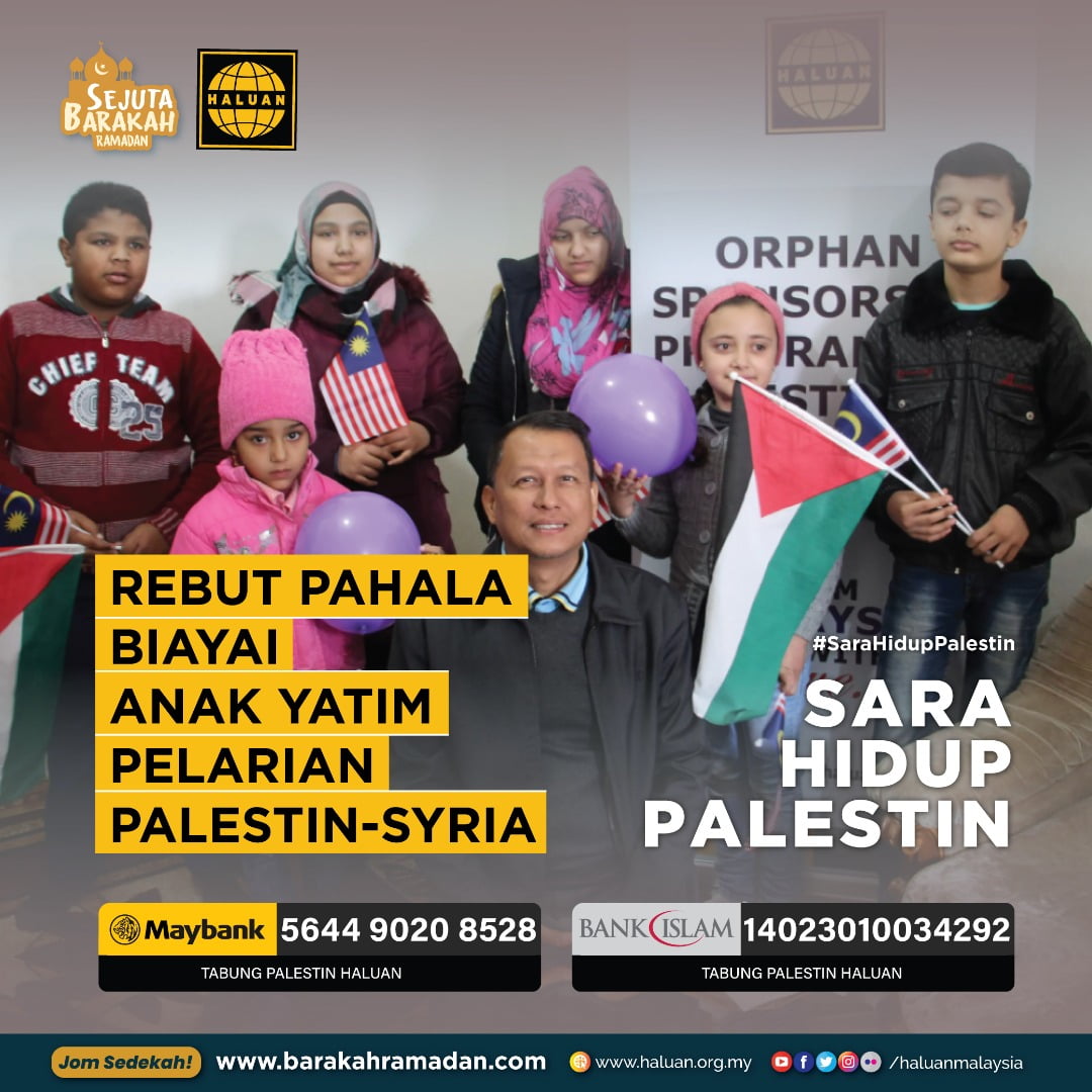 Rebut Pahala Biayai Anak Yatim Pelarian Palestin-Syria