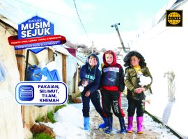 Bantuan Musim Sejuk | Pakaian, Selimut, Tilam, Khemah