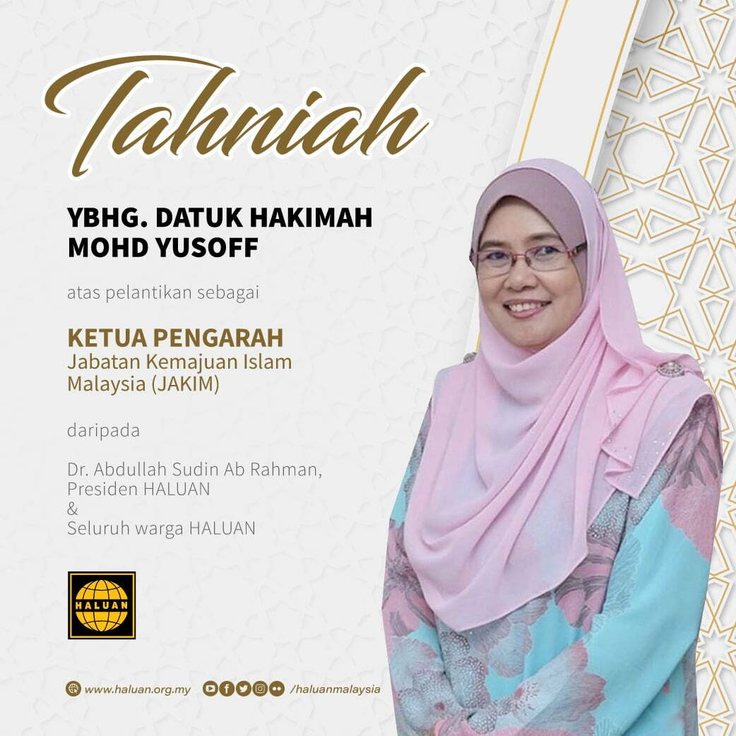 UCAPAN TAHNIAH KEPADA YBHG. DATUK HAKIMAH MOHD YUSOFF