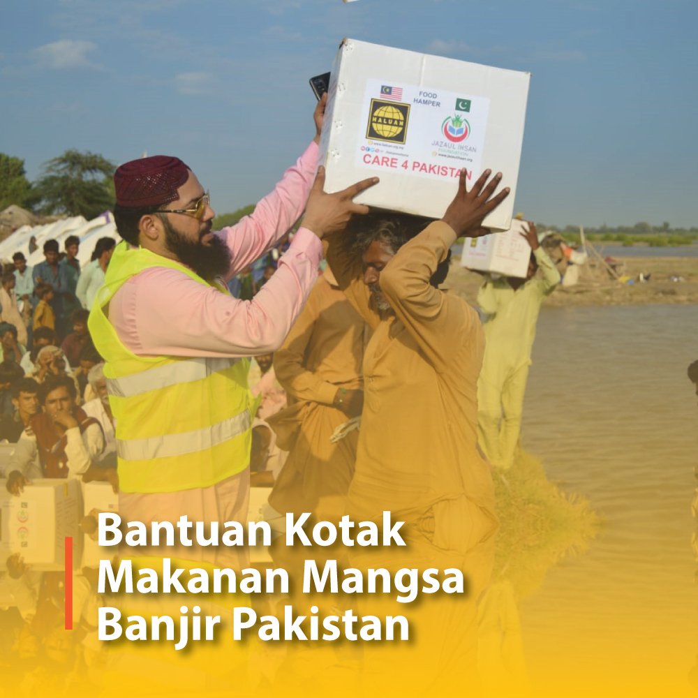 Bantuan Kotak Makanan Mangsa Banjir Pakistan