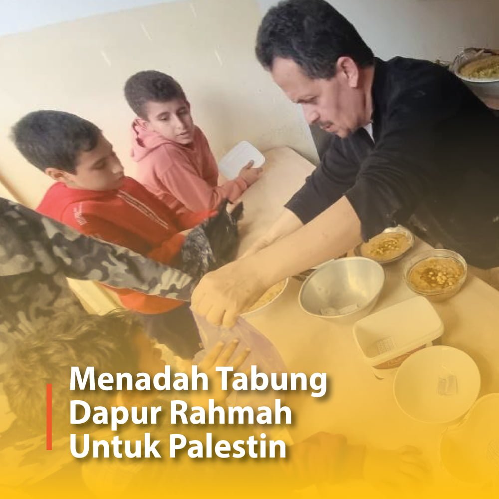 Menadah Tabung Dapur Rahmah Untuk Palestin