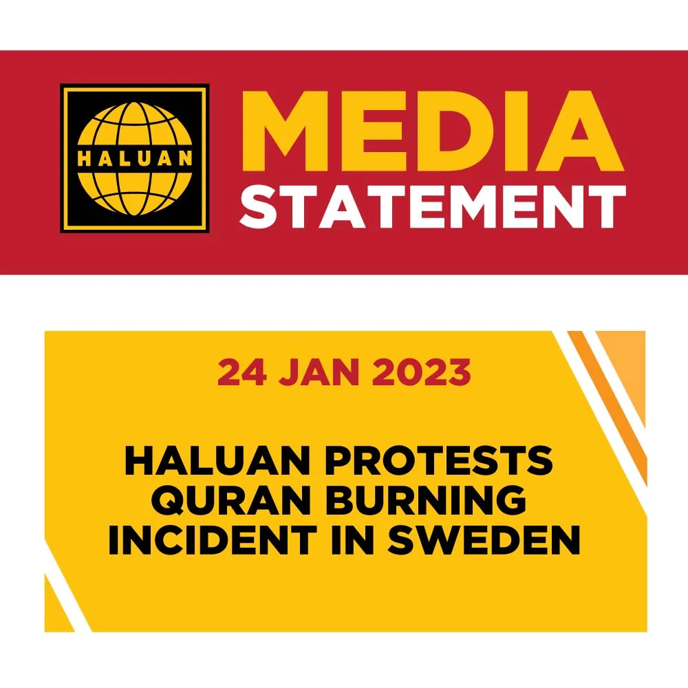 HALUAN Protests Quran Burning Incident in Sweden
