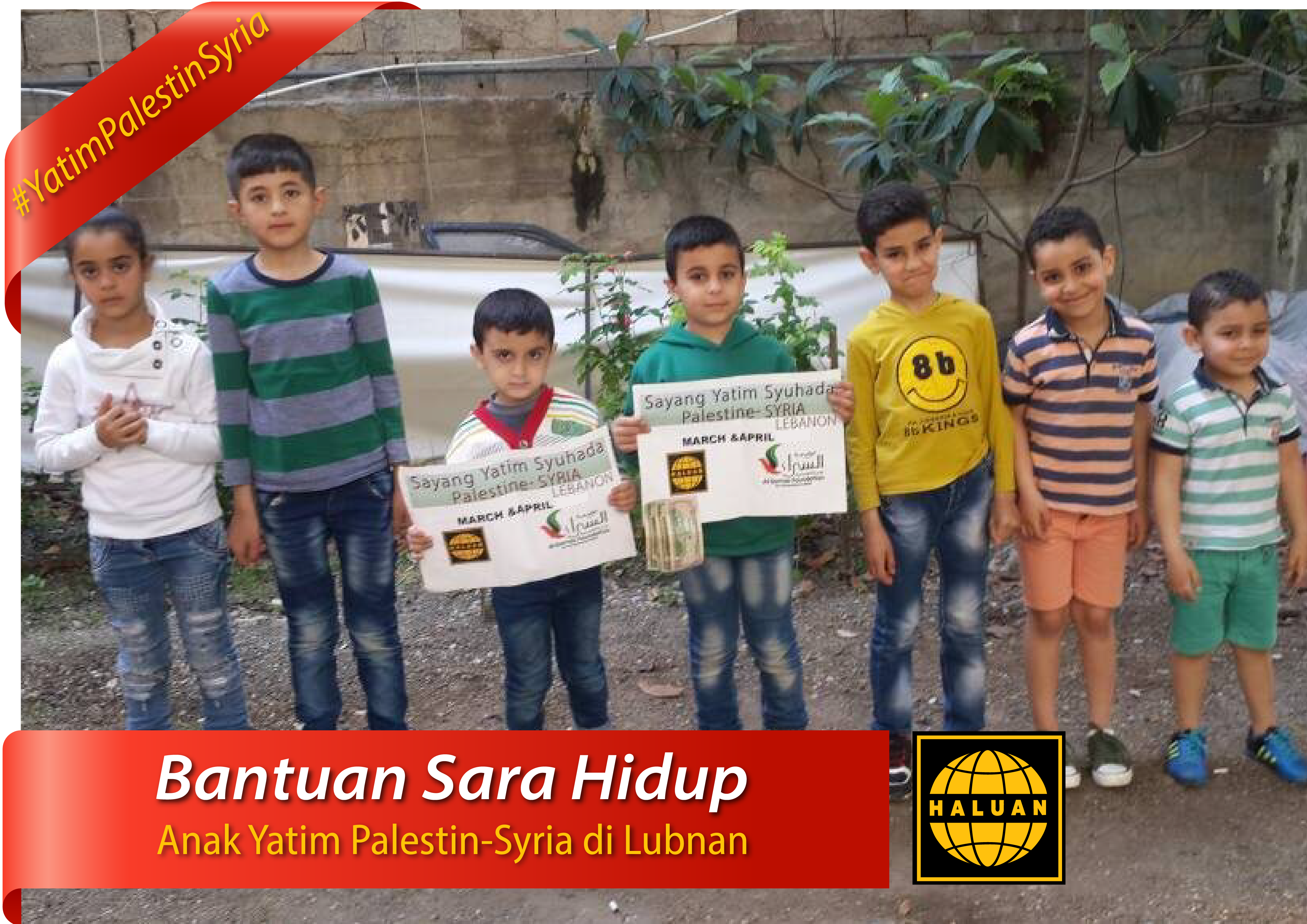 Bantuan Sara Hidup Yatim Palestin-Syria 2024
