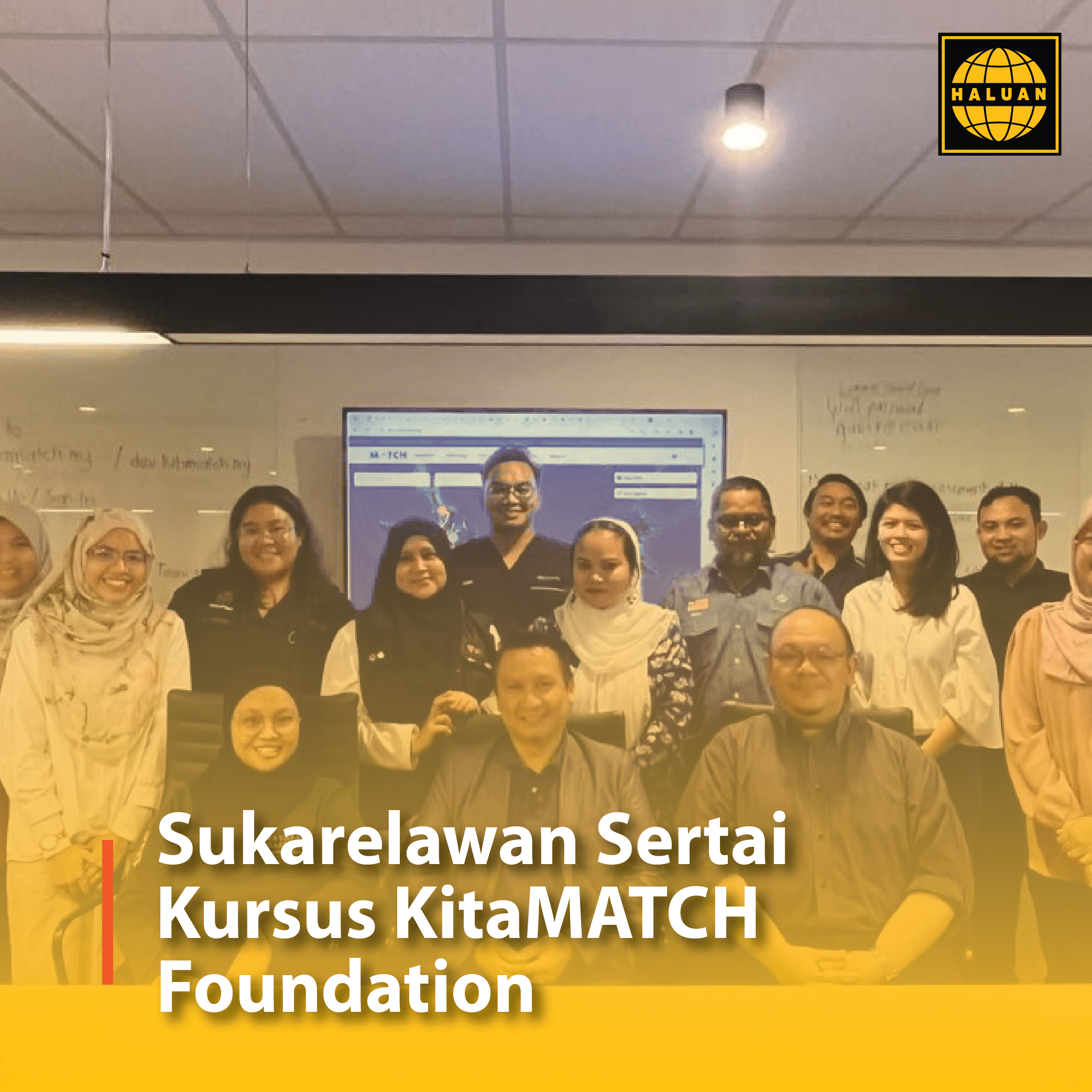 Sukarelawan Sertai Kursus KitaMATCH Foundation