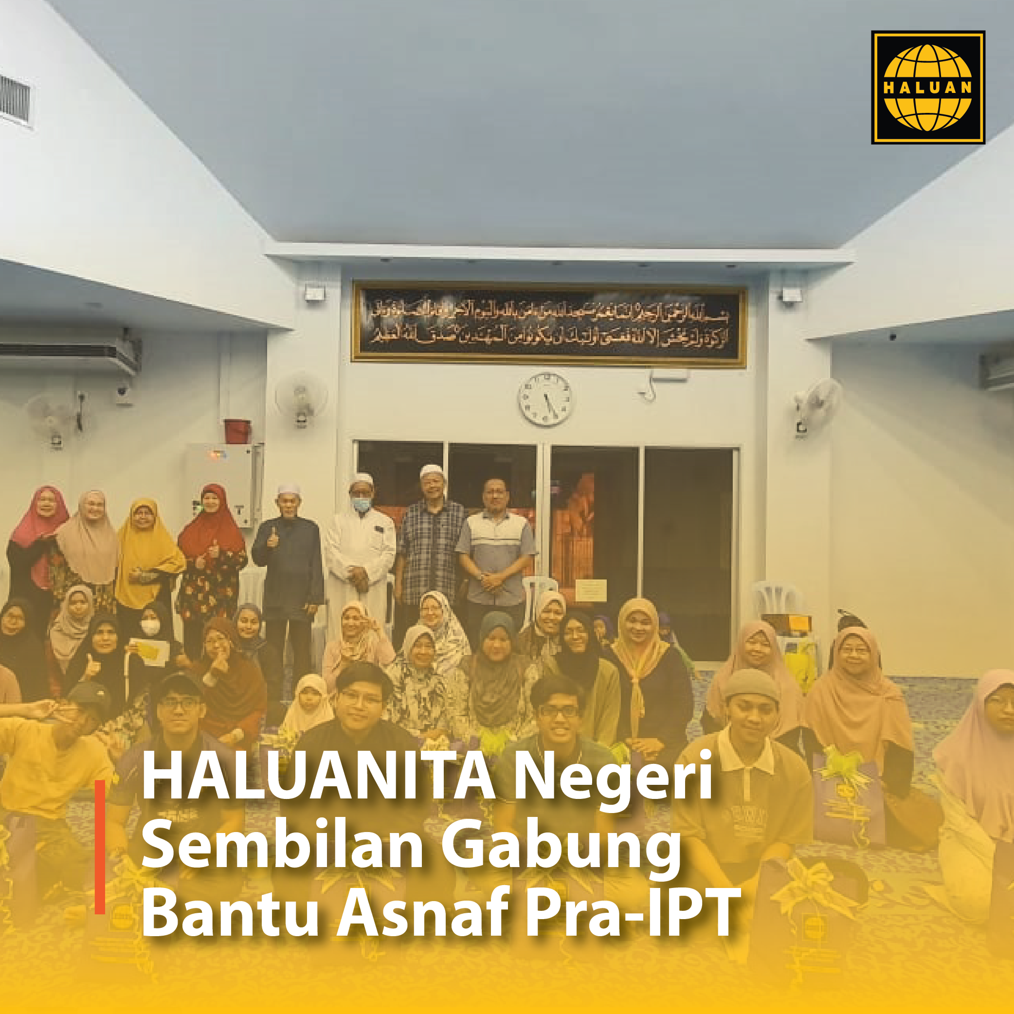 HALUANITA Negeri Sembilan Gabung Bantu Asnaf Pra-IPT