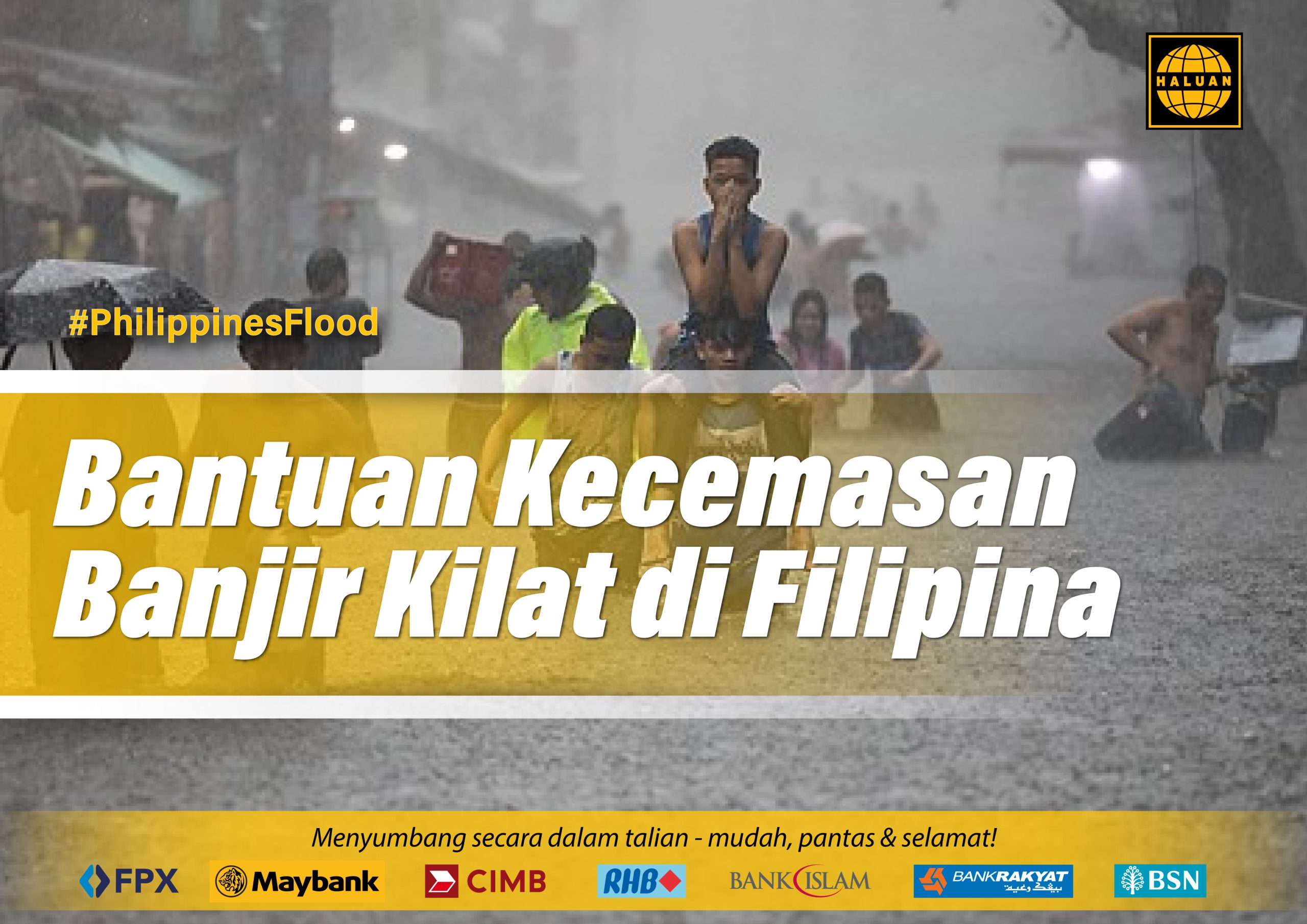 Bantuan Kecemasan Banjir Kilat di Filipina