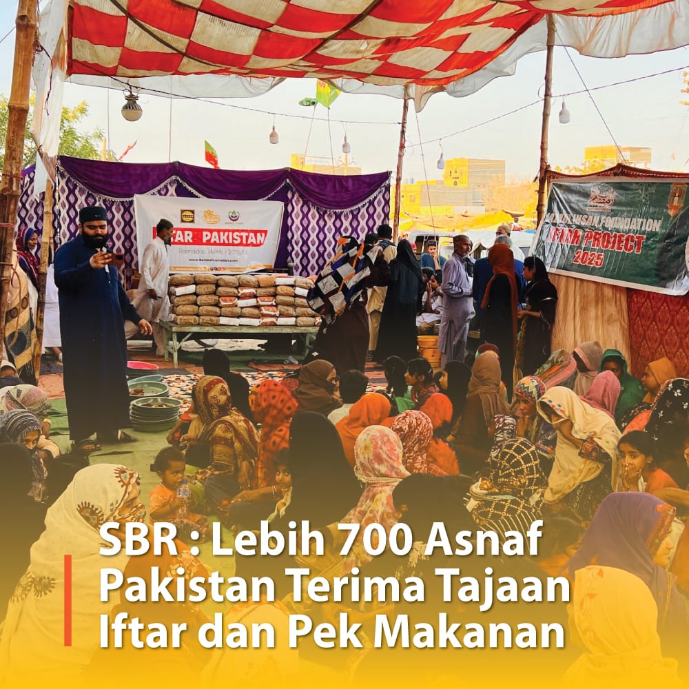 SBR : Lebih 700 Asnaf Pakistan Terima Tajaan Iftar dan Pek Makanan